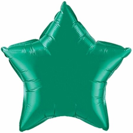SS COLLECTIBLES 4 in. Emerald Green Star Flat Foil Balloon SS3587161